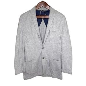 Fossil Medium Gray Cotton Casual Soft Sport Coat Jacket 2 Button Blazer‎ Mens M